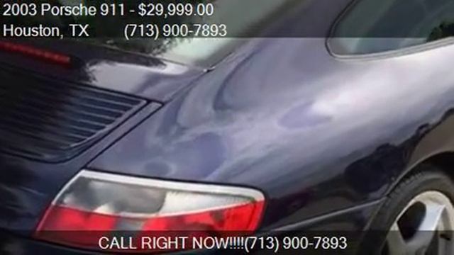 2003 Porsche 911 Carrera 2dr Coupe for sale in Houston, TX 7
