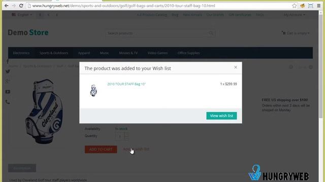 Share Your Wish List - CS-Cart Add-on by HungryWeb.net смотреть онлайн
