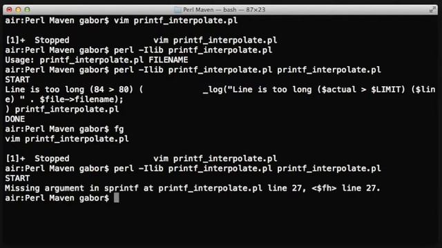 Don't interpolate in printf of Perl смотреть онлайн