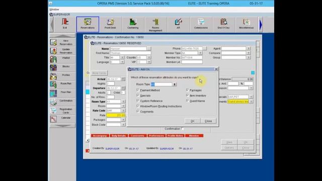 Oracle Hospitality eLearning - Hotels ( Reservations II) شرح برنامج اوبرا للفنادق ( كيفيه عمل حجز 2 смотреть онлайн