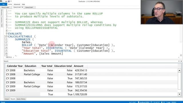 ROLLUP - DAX Guide смотреть онлайн