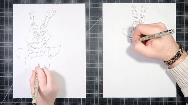 How to draw Glamrock Bonnie (FNaF: Security Breach) смотреть онлайн