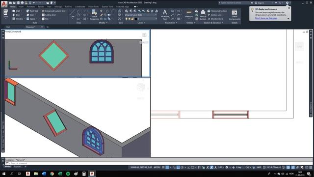Autocad 3D Architecture 2020 curso básico capítulo 5 (ventanas) смотреть онлайн