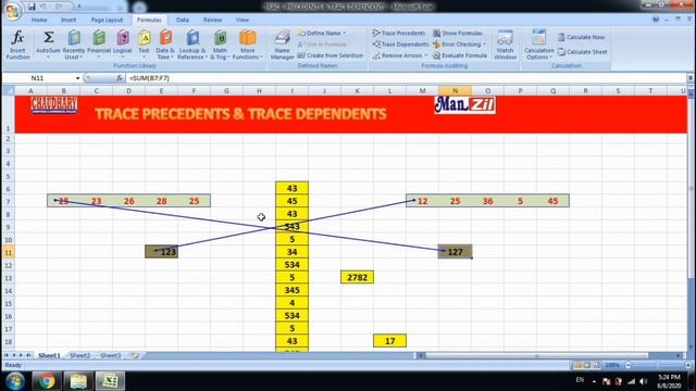 TRACE PRECEDENTS AND TRACE DEPEND | Excel, Word, PowerPoint Tip | Computers Tips смотреть онлайн