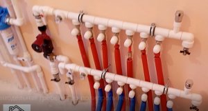 Самодельный смесительный узел из полипропилена, для водяного тёплого пола..