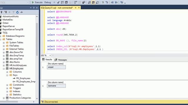 MS SQL Server 2016 course 70-761 - Chapter 8 Using Build-in function - Scalar function смотреть онлайн