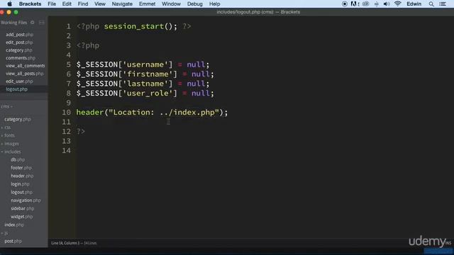 7 Logout Page Improved Validation - CMS LOGIN - PHP COURSE CMS PROJECT смотреть онлайн