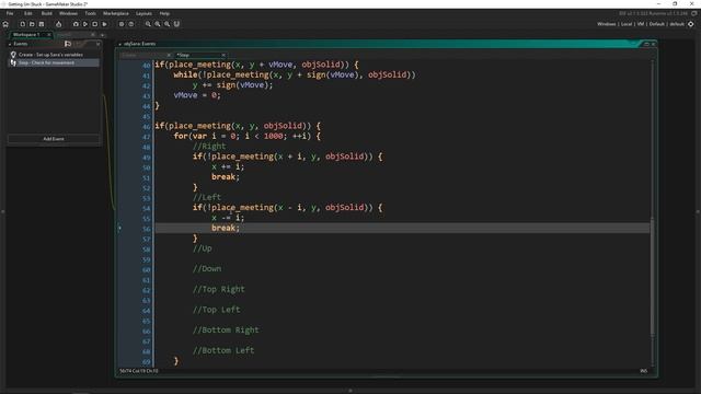 [GameMaker Studio 2] - How To Get Un-Stuck In A Wall -- Tutorial смотреть онлайн