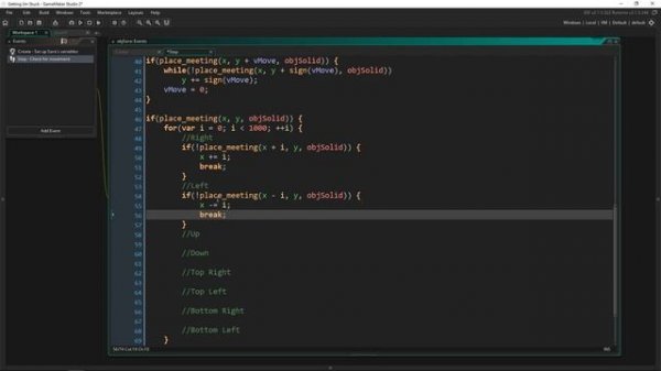 [GameMaker Studio 2] - How To Get Un-Stuck In A Wall -- Tutorial