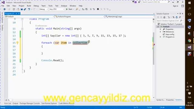 15-) C# ForEach Döngüsü смотреть онлайн