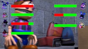 TOP 5 BEST FNaF vs FIGHT Animations WITH Healthbars