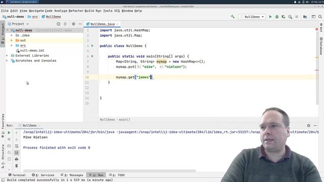Java Null and NullPointerException смотреть онлайн