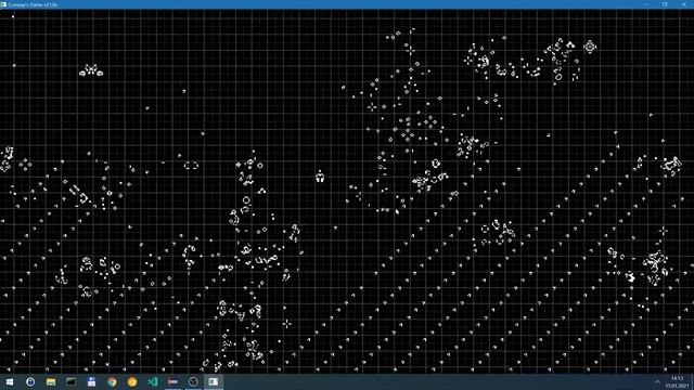 LWJGL 3 OpenGL - Conway's Game of Life Spaceships and Gosper Glider Gun Battle (2) смотреть онлайн