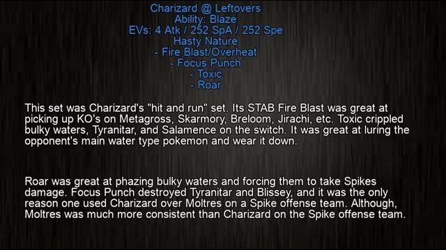 Charizard's Competitive History Part 1: Gen 1-5 | Smogon formats | Charizard Propaganda смотреть онлайн