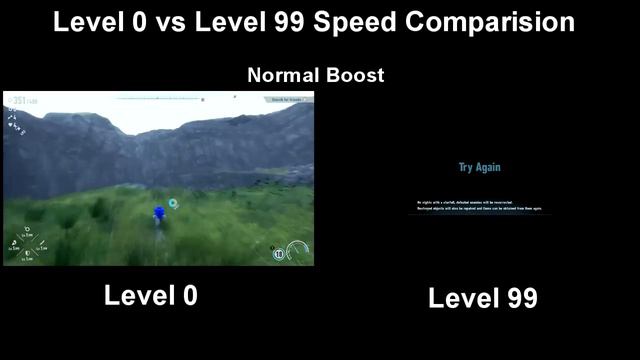 Sonic Frontiers Level 0 vs Level 99 Speed Test смотреть онлайн