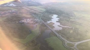Посадка на самолете в Питере, аэропорт Пулково