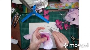 МК орхидея из изолона, светильник