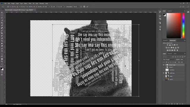 Photoshop Projects : Cat + Song Lyrics [Mini-Project] [REQUESTED] смотреть онлайн