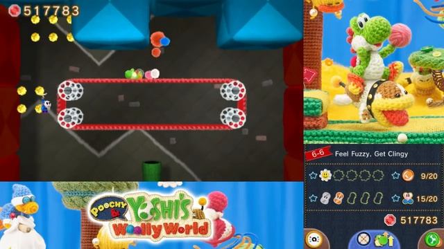 Poochy & Yoshi's Woolly World 100% Walkthrough - World 6 & Star-S (Final Boss & Ending) 3DS Gamepla