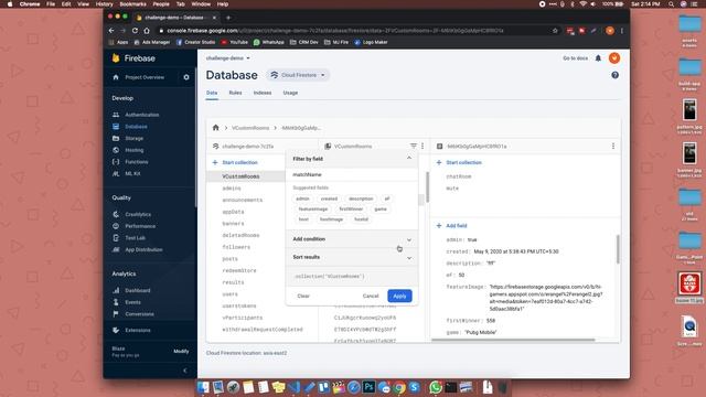 How to search for a esports match in Firebase Database смотреть онлайн