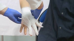 Алгоритм наложения повязки «рыцарская перчатка»