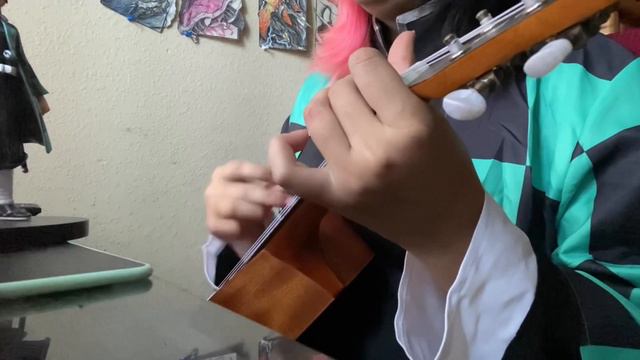 Kamado Tanjiro no Uta (竈門炭治郎のうた) - Lemonzalea Ukulele Cover смотреть онлайн
