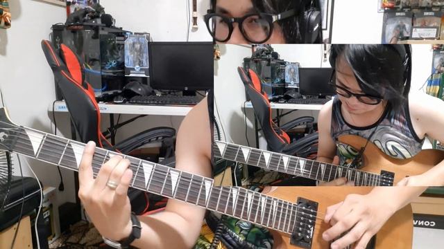 Metal riff on Boss GT-1 original patch, power drive смотреть онлайн