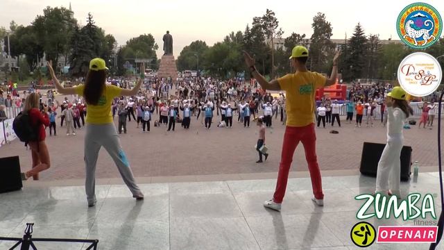 DANCE STUDIO DELUXE - ZUMBA® Open Air на ДНЕ СПОРТА КАЗАХСТАНА, Алматы, 16.08.2014 смотреть онлайн