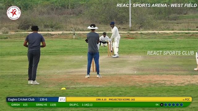 REACT SPORTS CLUB PRACTICE MATCH | EAGLES CRICKET CLUB VS FCC смотреть онлайн