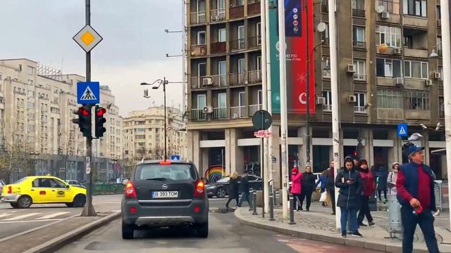 Driving in Bucharest (București), Romania - Fabulous and Fun City!!! смотреть онлайн
