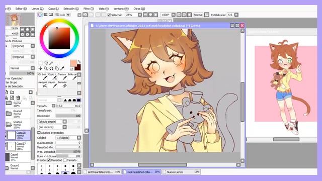【S p e e d p a i n t】OC Meli | Paint Tool SAI смотреть онлайн