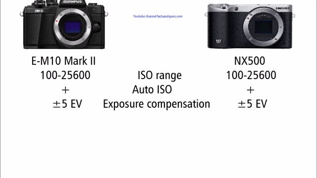 OLYMPUS OM-D E-M10 Mark II vs Samsung NX500 смотреть онлайн