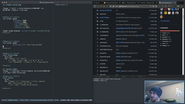 Wrapping ffmpeg one liners with Clojure - Clojure dev. VOD 107 смотреть онлайн