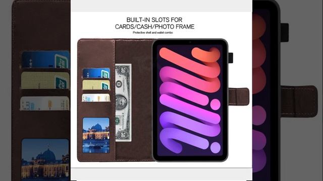 TGK Multi Protective Wallet Leather Case Cover for iPad Mini 6 (8.3", 6th Gen) Chocolate Brown смотреть онлайн