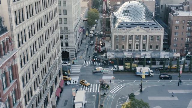 New York City Drone (NYC) Park Avenue, Union Square Park смотреть онлайн
