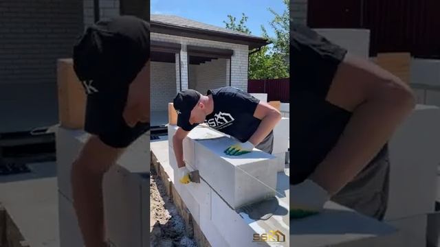 Кладка газосиликатных блоков - SSK