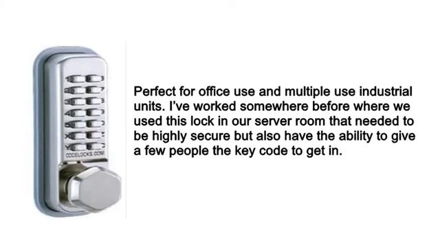 All Weather Double Keypad Mechanical Keyless Door Lock by Code a Key смотреть онлайн