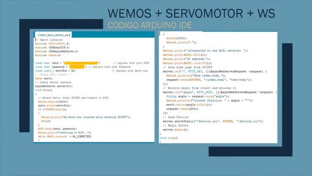 Wemos Mini D1 + Websocket + Servomotor смотреть онлайн
