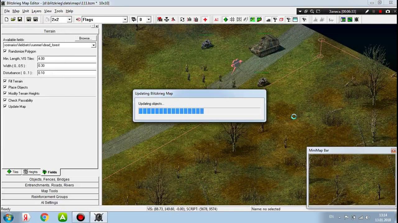 Блицкриг 1:Редактор,как делать карты для сетевой игры+ их модернизация смотреть онлайн