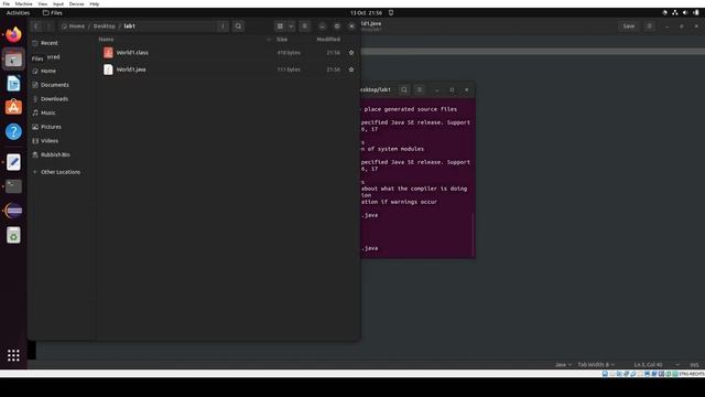 Java Hello World mit Bordmitteln in Ubuntu смотреть онлайн
