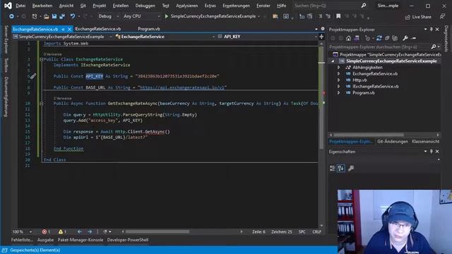 VB.NET Währungskurs Service - Web API Konsum von Grund auf erklärt смотреть онлайн
