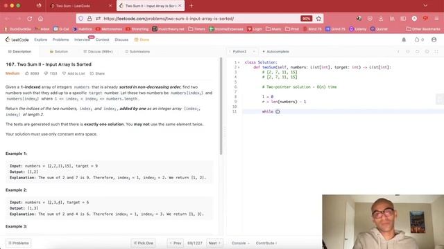 LeetCode 167. Two Sum II - Solution Explained (Python) смотреть онлайн