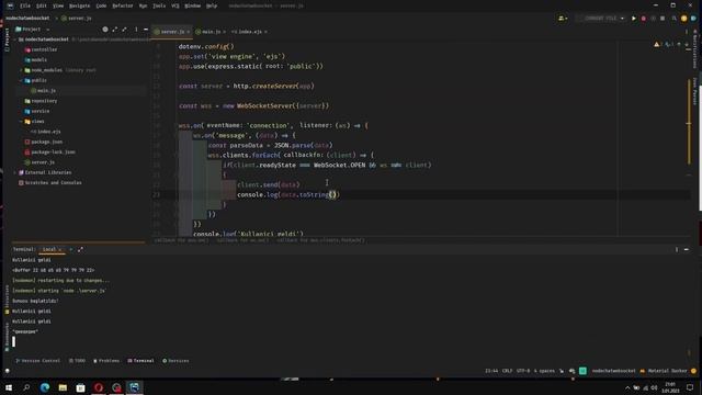 Websocket İle Chat App - 1 Chat Sistemi смотреть онлайн