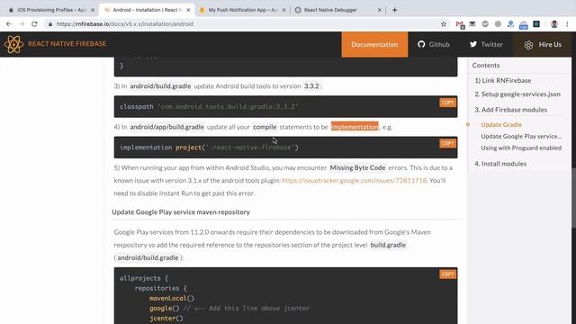 React Native Push Notifications #5 -Firebase ile Remote Bildirimler (Android) смотреть онлайн