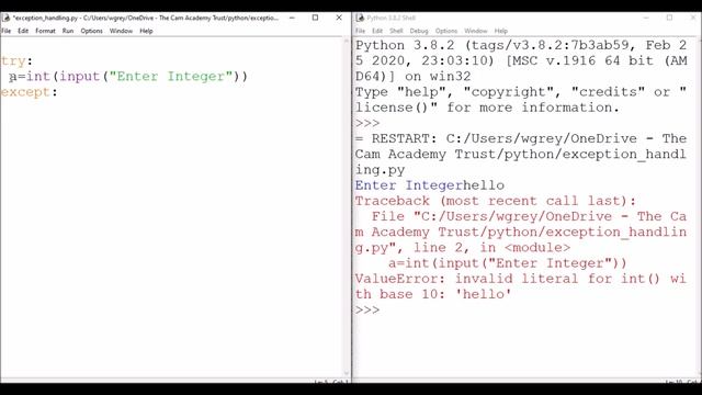 Exception Handling in Python смотреть онлайн