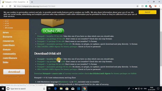 How to Install Notepad++ 7.6.3 on Windows 10 смотреть онлайн