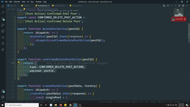 80. Implement Delete Post using Redux Thunk in the React Redux App - ReactJS смотреть онлайн