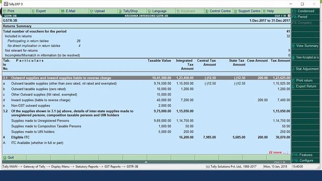 Filing GSTR 3B using JSON from Tally - For Tally Products Contact : 9611475094 смотреть онлайн
