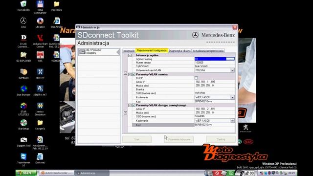 Konfiguracja połączenia LAN oraz WiFi w systemie SDconnect - MB star diagnosis C4 connect смотреть онлайн