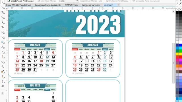 TEMPLATE CDR KALENDER 2023 смотреть онлайн